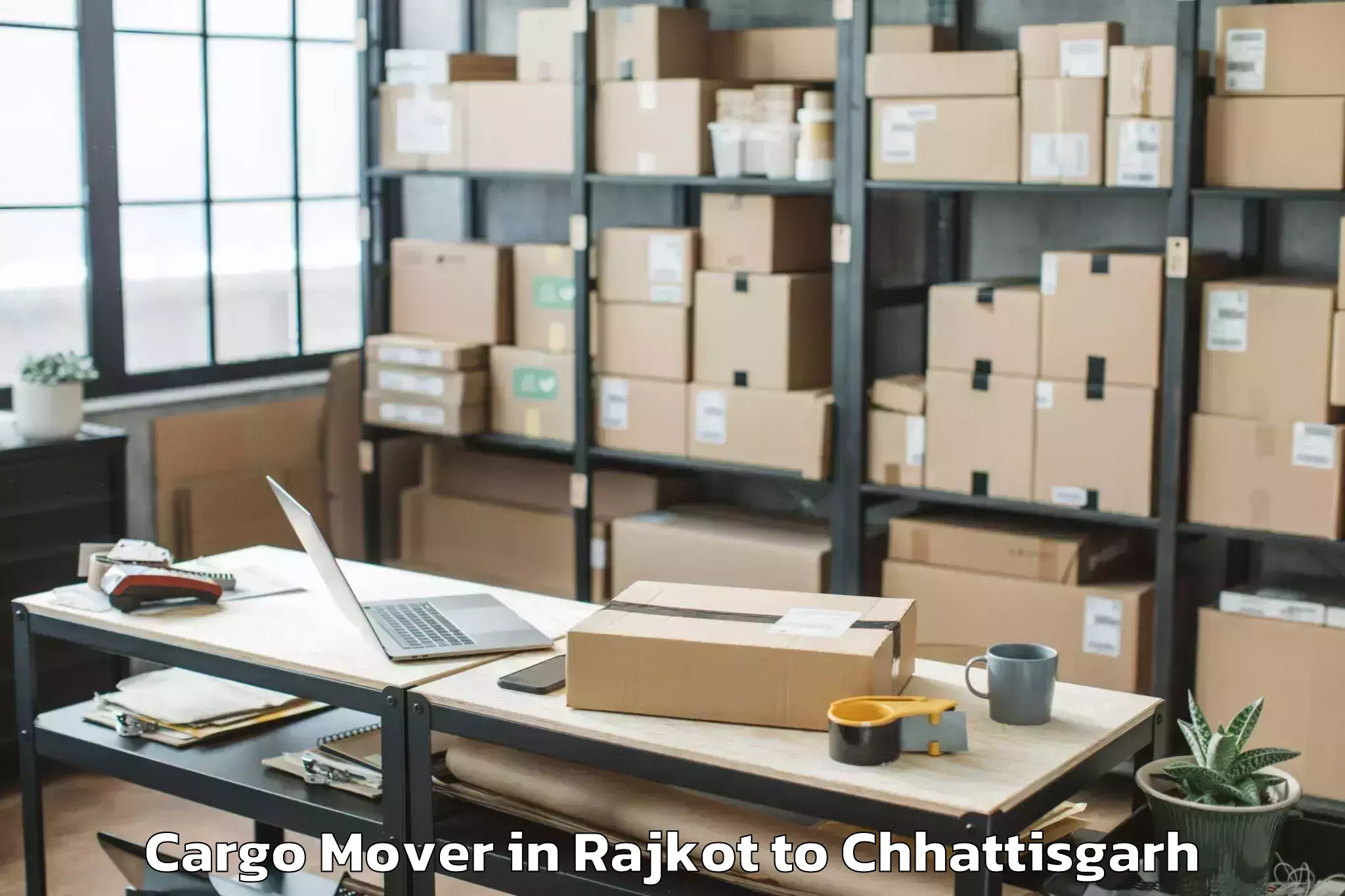 Reliable Rajkot to Gariyaband Cargo Mover